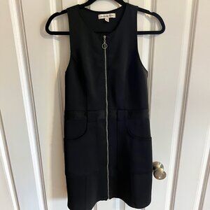 Abercrombie & Fitch Black Scuba Knit A-Line Dress, Size Medium